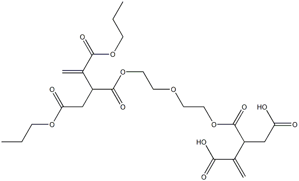3,3'-[Oxybisethylenebis(oxycarbonyl)]bis(1-butene-2,4-dicarboxylic acid dipropyl) ester Structure