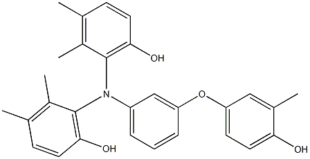 N,N-Bis(6-hydroxy-2,3-dimethylphenyl)-3-(4-hydroxy-3-methylphenoxy)benzenamine Structure