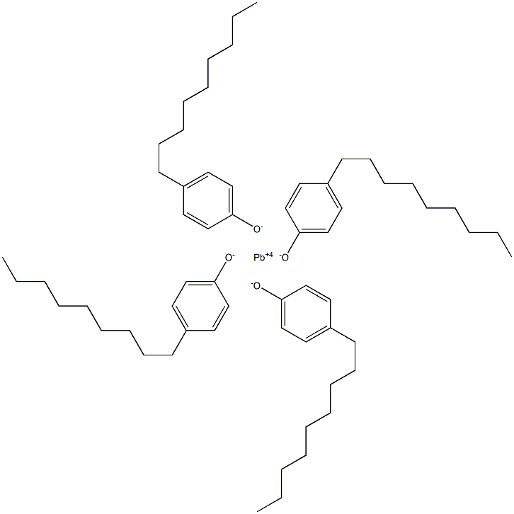 Lead(IV)tetra(4-nonylphenolate) Structure