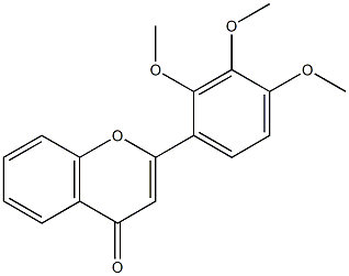 2',3',4'-Trimethoxyflavone 구조식 이미지