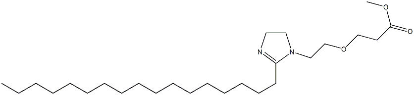 2-Heptadecyl-1-[2-(2-methoxycarbonylethoxy)ethyl]-2-imidazoline Structure