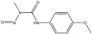 1-(p-Methoxyphenyl)-3-methyl-3-nitrosourea Structure