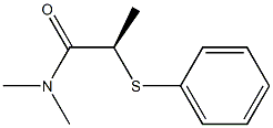 [R,(+)]-N,N-Dimethyl-2-(phenylthio)propionamide 구조식 이미지