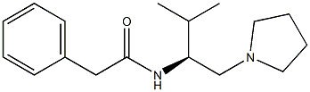 2-(Phenyl)-N-[(S)-2-methyl-1-(1-pyrrolidinylmethyl)propyl]acetamide Structure