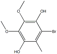 2-Bromo-5,6-dimethoxy-3-methylhydroquinone Structure