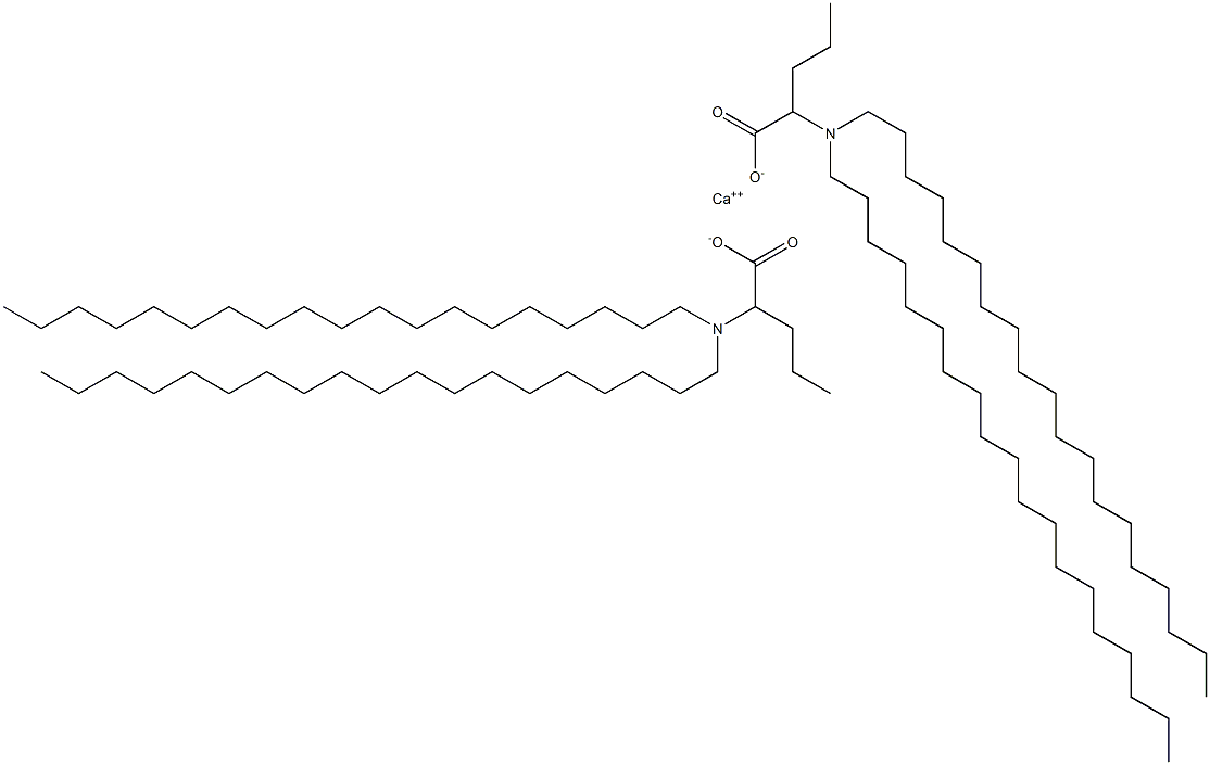 Bis[2-(dinonadecylamino)valeric acid]calcium salt 구조식 이미지