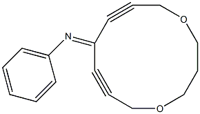 9-Phenylimino-1,5-dioxacyclododeca-7,10-diyne 구조식 이미지