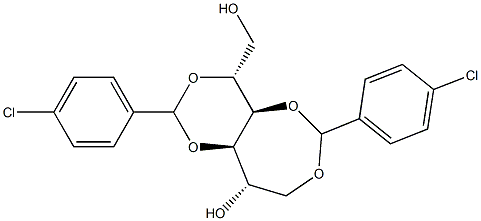 1-O,4-O:3-O,5-O-Bis(4-chlorobenzylidene)-D-glucitol Structure