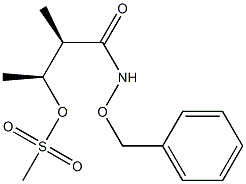 (2R,3S)-2-Methyl-3-(methylsulfonyloxy)-N-(benzyloxy)butyramide 구조식 이미지