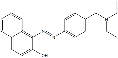 1-[[4-(N,N-Diethylaminomethyl)phenyl]azo]-2-naphthol 구조식 이미지