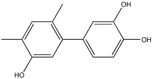 4',6'-Dimethyl-1,1'-biphenyl-3,3',4-triol 구조식 이미지