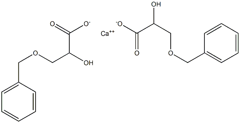 Bis[(+)-3-(benzyloxy)-D-lactic acid] calcium salt 구조식 이미지