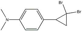 1-(4-Dimethylaminophenyl)-2,2-dibromocyclopropane 구조식 이미지