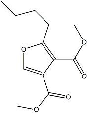 2-Butylfuran-3,4-dicarboxylic acid dimethyl ester 구조식 이미지
