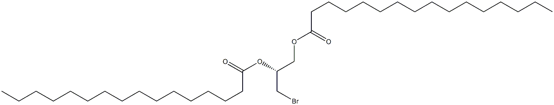 [R,(+)]-3-Bromo-1,2-propanediol dipalmitate Structure