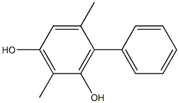 2,5-Dimethyl-6-phenylbenzene-1,3-diol Structure