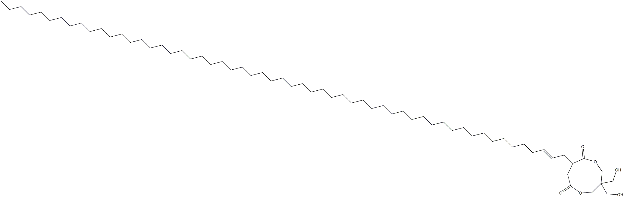 3,3-Bis(hydroxymethyl)-8-(2-heptapentacontenyl)-1,5-dioxacyclononane-6,9-dione 구조식 이미지