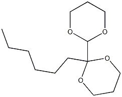 2-Hexyl-2-(1,3-dioxan-2-yl)-1,3-dioxane Structure