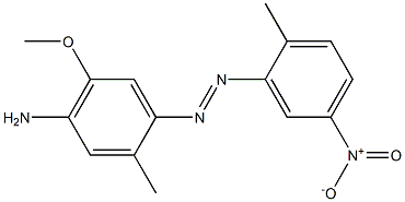 2,2'-Dimethyl-4-amino-5-methoxy-5'-nitroazobenzene 구조식 이미지