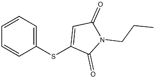 2-Phenylthio-N-propylmaleimide Structure