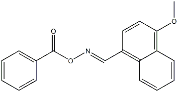 4-Methoxy-1-naphthalenecarbaldehyde O-benzoyl oxime Structure