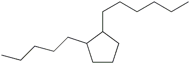 1-Pentyl-2-hexylcyclopentane Structure