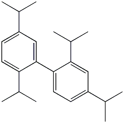 2,4,2',5'-Tetraisopropyl-1,1'-biphenyl 구조식 이미지