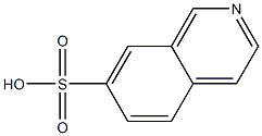 7-Isoquinolinesulfonic acid 구조식 이미지