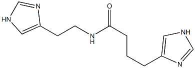 N-[2-(1H-Imidazol-4-yl)ethyl]-4-(1H-imidazol-4-yl)butyramide 구조식 이미지