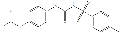 1-[4-Difluoromethoxyphenyl]-3-(4-methylphenylsulfonyl)urea 구조식 이미지