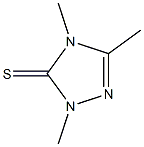 2,4-Dihydro-2,4,5-trimethyl-3H-1,2,4-triazole-3-thione Structure