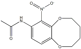 7-Nitro-8-(acetylamino)-2,3,4,5-tetrahydro-1,6-benzodioxocin Structure