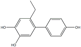 6-Ethyl-1,1'-biphenyl-3,4,4'-triol Structure