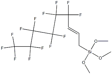 1-[Trimethoxysilyl]-4,4,5,5,6,6,7,7,8,8,9,9,9-tridecafluoro-2-nonene 구조식 이미지