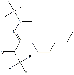 3-[2-Methyl-2-(tert-butyl)hydrazono]-1,1,1-trifluoro-2-nonanone Structure