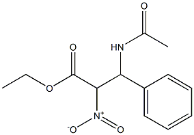 3-(Acetylamino)-2-nitro-3-phenylpropanoic acid ethyl ester Structure