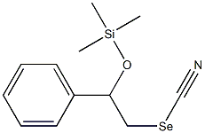 2-Trimethylsiloxy-2-phenylethyl selenocyanate Structure