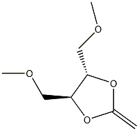 (4S,5S)-4,5-Bis(methoxymethyl)-2-methylene-1,3-dioxolane 구조식 이미지