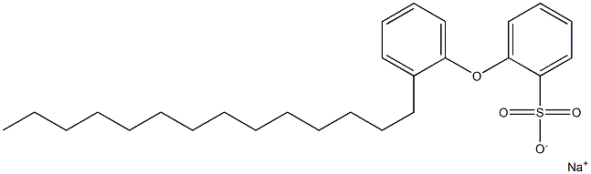 2-(2-Tetradecylphenoxy)benzenesulfonic acid sodium salt 구조식 이미지
