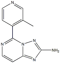 2-Amino-5-(3-methyl-4-pyridinyl)[1,2,4]triazolo[1,5-c]pyrimidine Structure