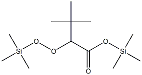 3,3-Dimethyl-2-[(trimethylsilyl)peroxy]butyric acid (trimethylsilyl) ester 구조식 이미지