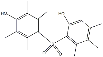 2',4-Dihydroxy-2,3,4',5,5',6,6'-heptamethyl[sulfonylbisbenzene] Structure