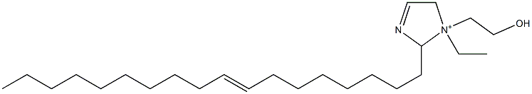 1-Ethyl-1-(2-hydroxyethyl)-2-(8-octadecenyl)-3-imidazoline-1-ium 구조식 이미지