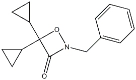 2-Benzyl-4,4-dicyclopropyl-1,2-oxazetidin-3-one 구조식 이미지