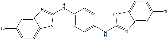 2,2'-[1,4-Phenylenebis(imino)]bis(5-chloro-1H-benzimidazole) 구조식 이미지