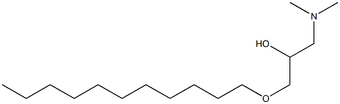 1-Dimethylamino-3-undecyloxy-2-propanol Structure