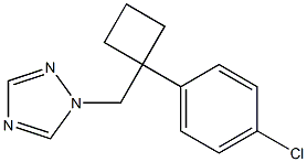 1-[[1-(4-Chlorophenyl)cyclobutyl]methyl]-1H-1,2,4-triazole 구조식 이미지