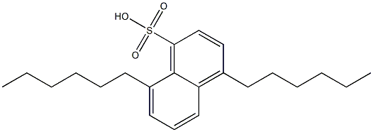 4,8-Dihexyl-1-naphthalenesulfonic acid Structure