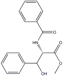 N-Benzoyl-3-phenyl-L-serine methyl ester Structure
