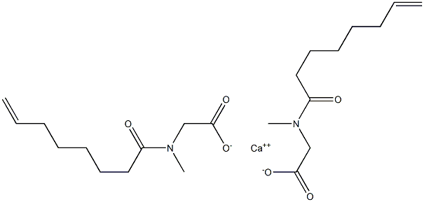 Bis[N-methyl-N-(7-octenoyl)aminoacetic acid]calcium salt 구조식 이미지